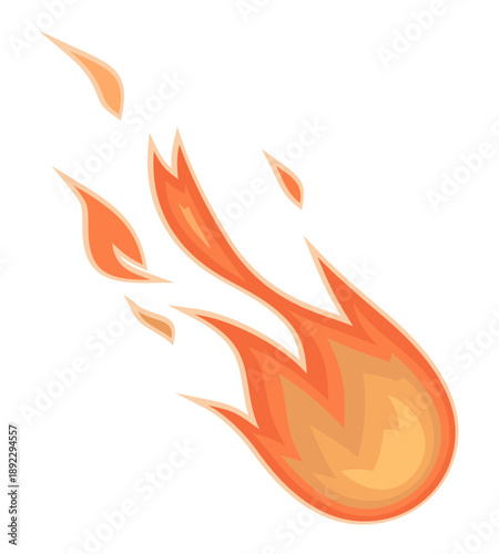 The symbol of a flying fireball.
