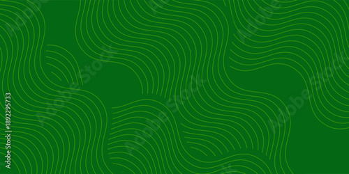 Green farm banner, organic abstract background with fields. Wavy green stripes, natural organic products.