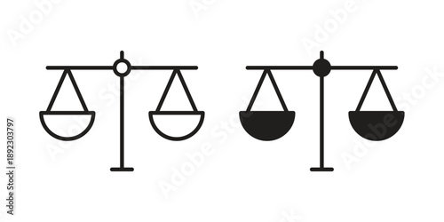 Scale icon symbol design template. Vector 10 eps.