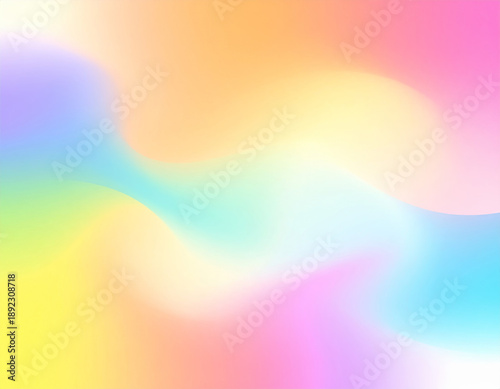 Abstract blurred rainbow colored liquid swirl background with colorful fluid paint texture