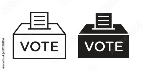 Voting icon symbol design template. Vector 10 eps.