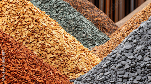 Bauxite ore material raw al...