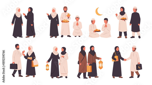 Unity and Devotion: A collection of images portraying diverse moments of togetherness and devotion. Captured in a culturally rich scene, each image portrays connections with one another