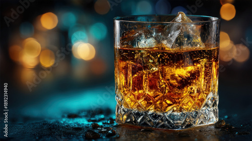 Drink on the rocks in a hea...