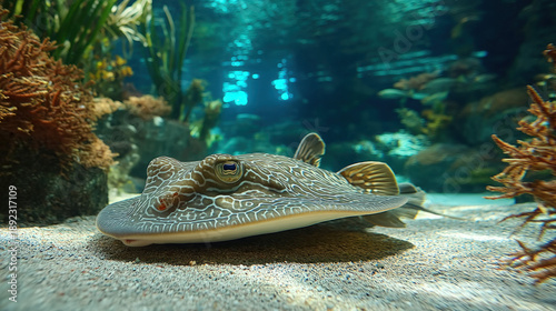 Turbot fish - a large flatfish