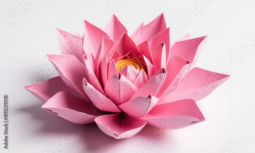 Pink Paper Flower Art