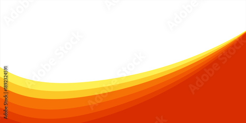 Gradient curved orange background