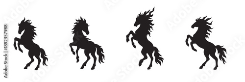 majestic fire horse zodiac pose