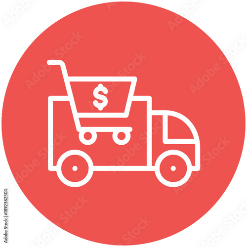 Cart Cash on Delivery Icon