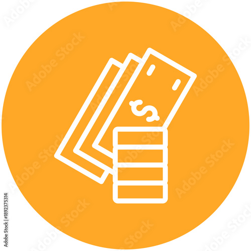 Картината върху платно Currency Icon
