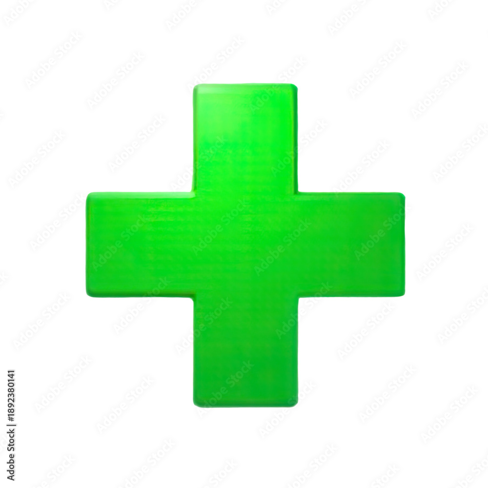 Obraz premium A simple and clear representation of the international symbol of first aid, often used as a logo or icon for medical-related purposes