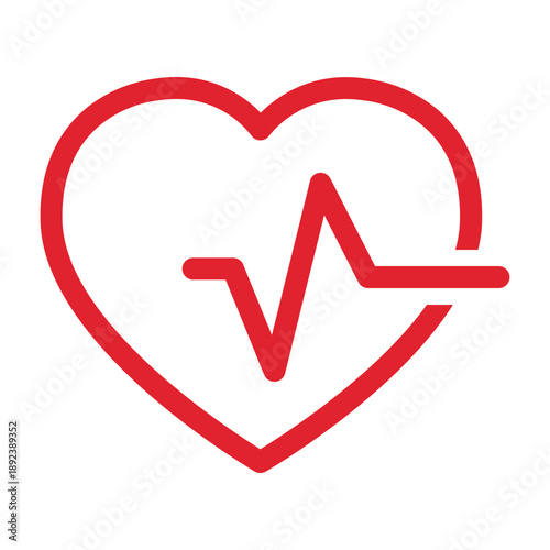 Vector graphic icon for Cardiac rhythm