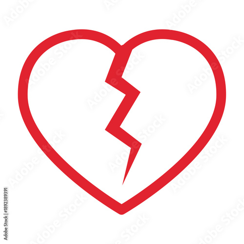 Vector graphic icon for Heartache