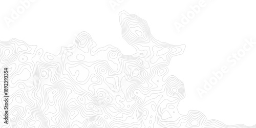 Contour abstract map relief land outline. Topographic map patterns. White wave paper curved reliefs abstract background. Background of the topography map. Abstract pattern with lines.