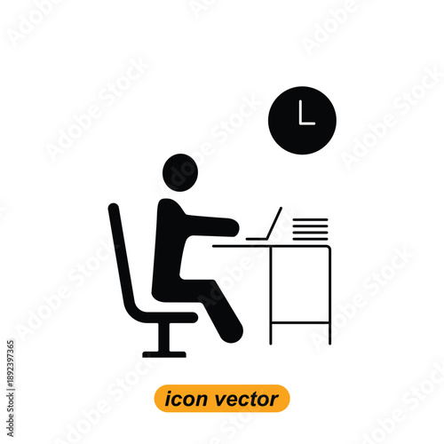 employee icons. Flat illustrations of employee vector icons for the web. Vector illustrations of company icons.