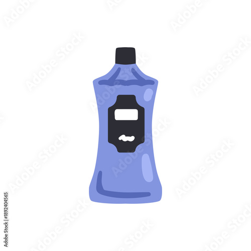 Alcohol bottle, strong spirits icon. Alcoholic drink with abstract premium la...
