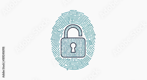 Unlocking Digital Security A Visual Metaphor for Biometric Authentication and Access Control