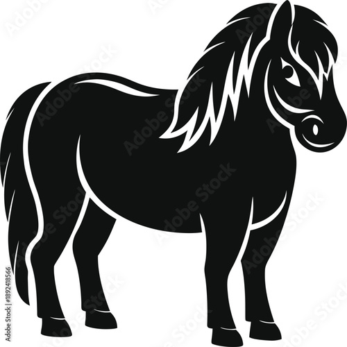 Horse legs in dynamic pose black silhouette on transparent background