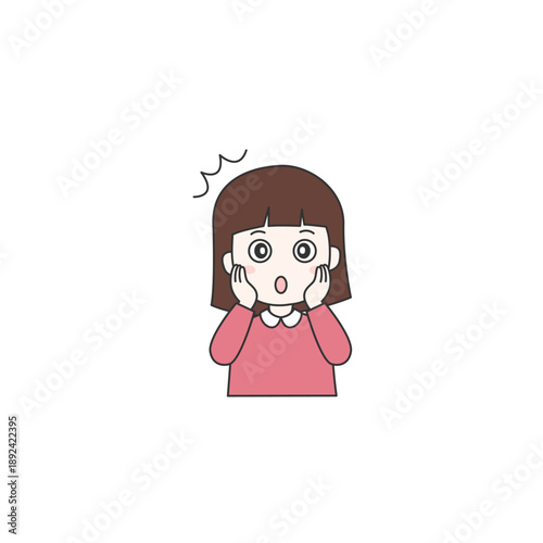 びっくり　女性