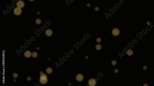 Glowing Particles Moving in Dark Space.