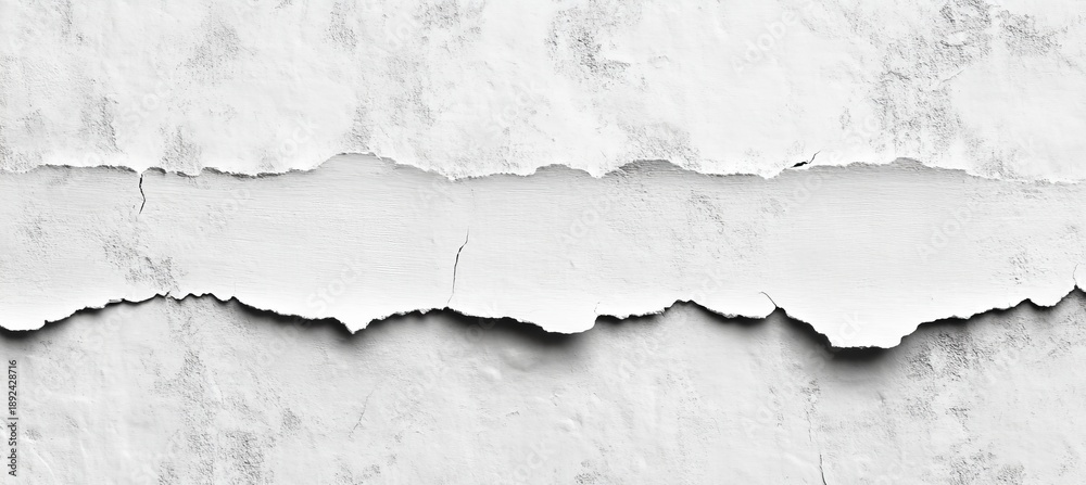Obraz premium Old and Weathered White Peeling Wall Texture for Unique Wallpaper Background and Grunge Design