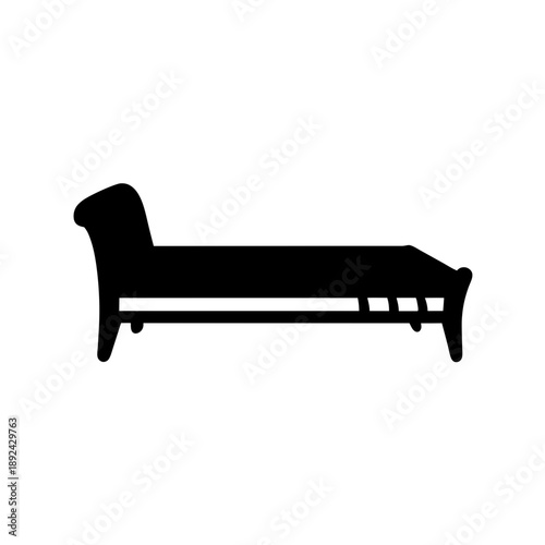 Minimalist black bed frame