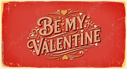 Vintage Valentines Day Greeting Card.