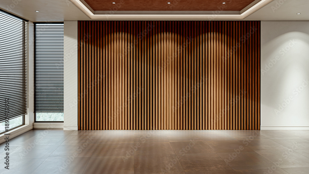 Naklejka premium Large luxury modern bright interiors Living room mockup illustration 3D rendering