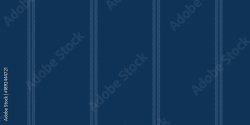 Masculine vector seamless texture, trend vertical textile lines. Satin pattern fabric stripe background in cyan color.