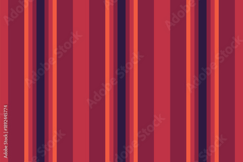 Femininity seamless vector lines, hipster pattern background vertical. Form fabric textile texture stripe in red and dark colors.