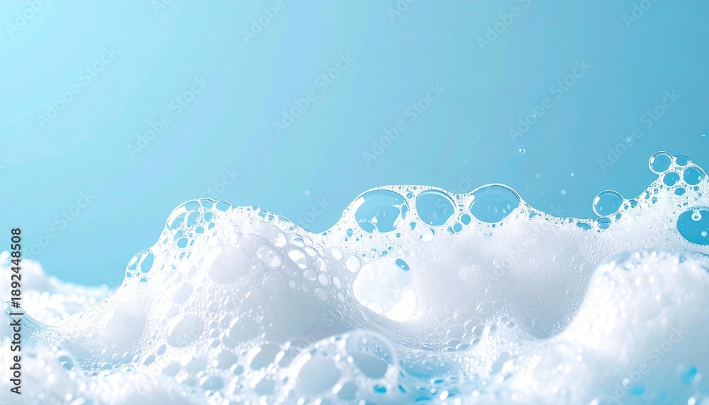 custom made wallpaper toronto digitalClose-up of frothy white soap bubbles against a soft, light blue background