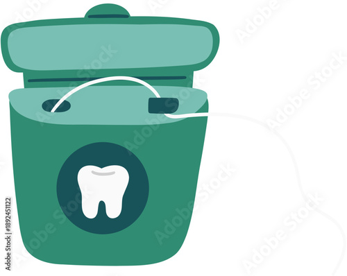 Dental Floss Vector Illustration