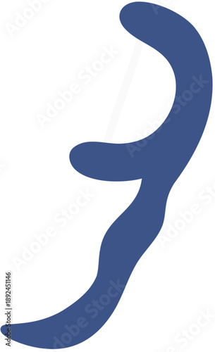 Dental Floss Pick Vector Illustration