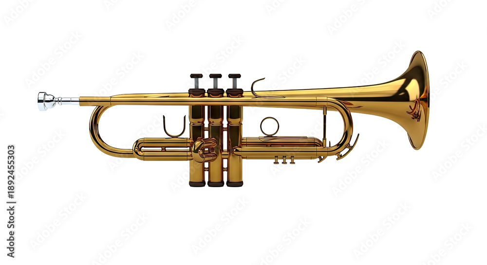 Naklejka premium Golden Trumpet