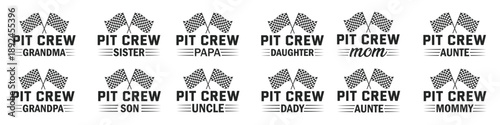 pit crew shirt design race family pit crew racing