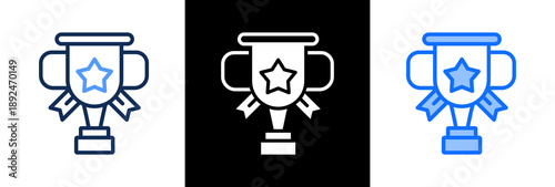Trophy triple icon