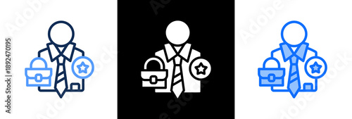 Best Employee triple icon