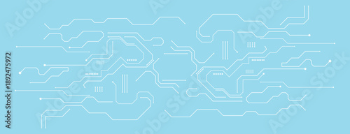 blue and white  digital circuit board pattern