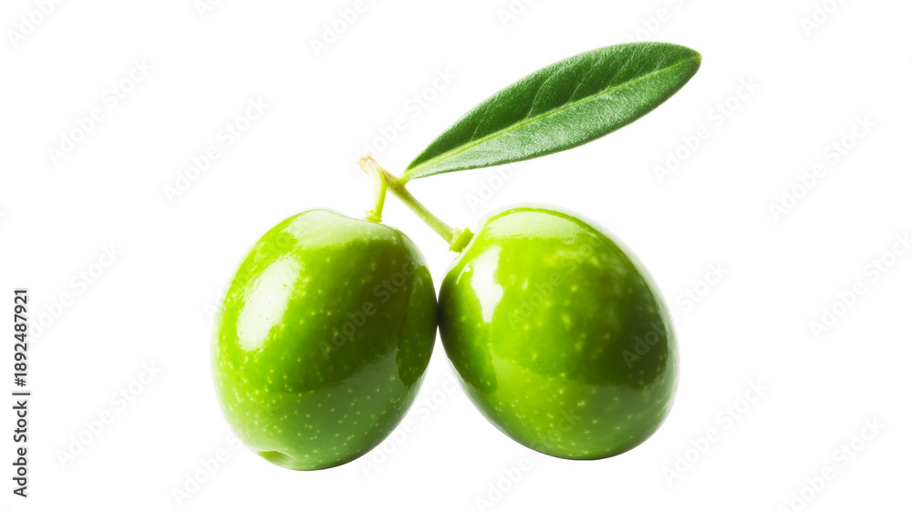 Obraz premium olives on white