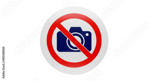 Free Download No photography sign PNG isolated on transparent background, red prohibition symbol with camera icon for forbidden areas and privacy - GFXLoad