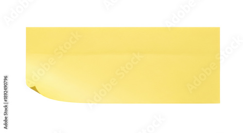 Fotografía Yellow sticky note PNG isolated on transparent background, adhesive paper remind