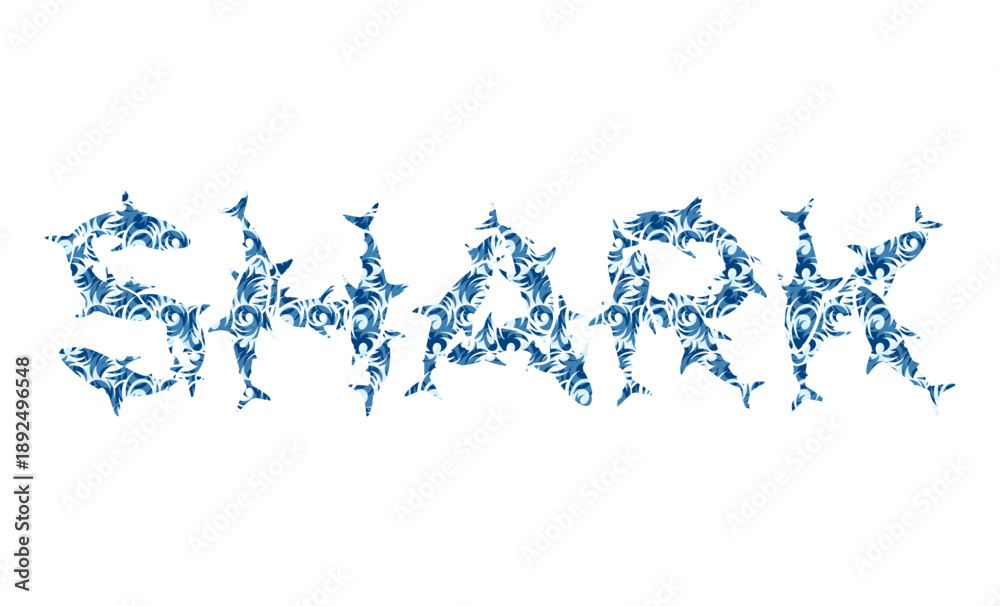 Obraz premium Vector illustration of the word 