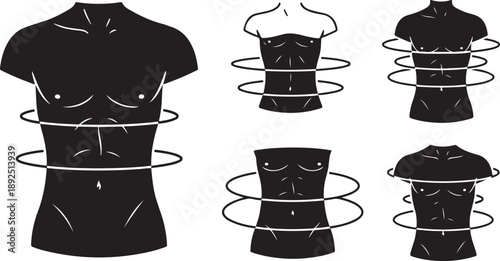 Waist Training and Shaping with Corset and T Shirt