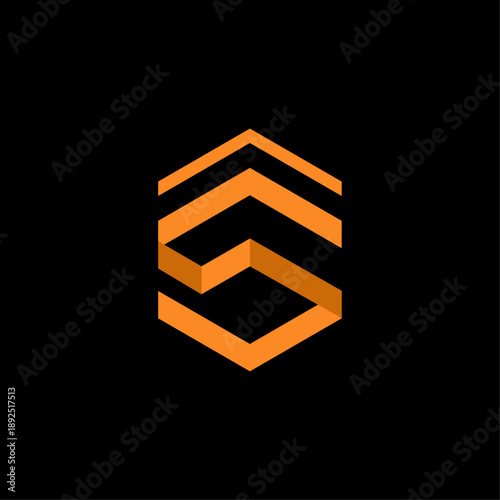 A modern, original logo in the shape of an abstract letter S, arrows, and a house.