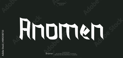 Abstract minimal future alphabet fonts. simple typography sport future creative font . vector illustrator
