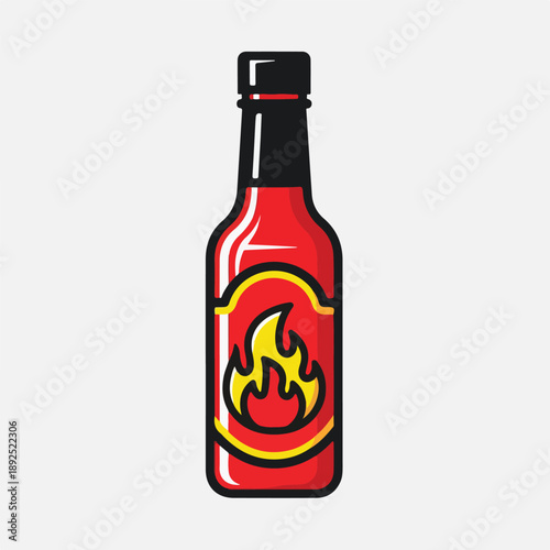 sauce, bottle, flame, hot, red, kick
