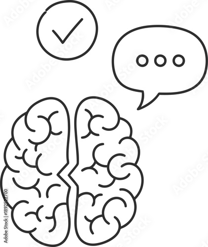 Human brain thinking and decision making process