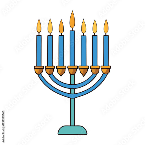 Bright Hanukkah candles glow on the menorah, each flame celebrating eight nights of light, tradition, and joy, filling homes with warmth and festive cheer.

