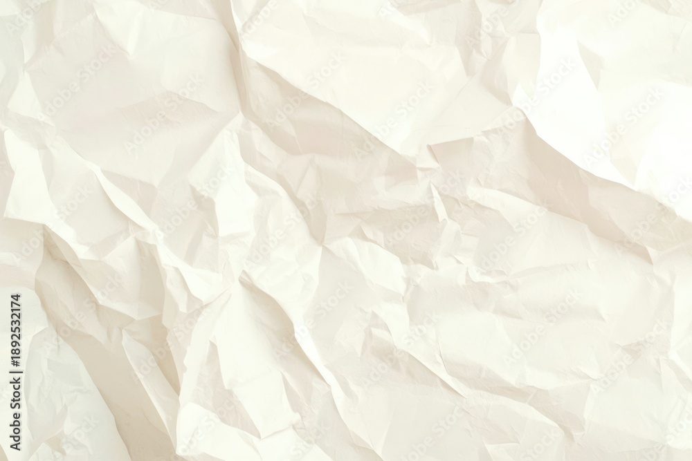 Obraz premium A white paper with a rough texture and a few wrinkles