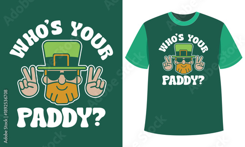 Funny Leprechaun Paddy Patrick Design